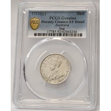 AUSTRALIA 1921 . ONE 1 SHILLING . STAR . GENUINE AUSTRALIA 1921 . ONE 1 SHILLING . STAR . GENUINE